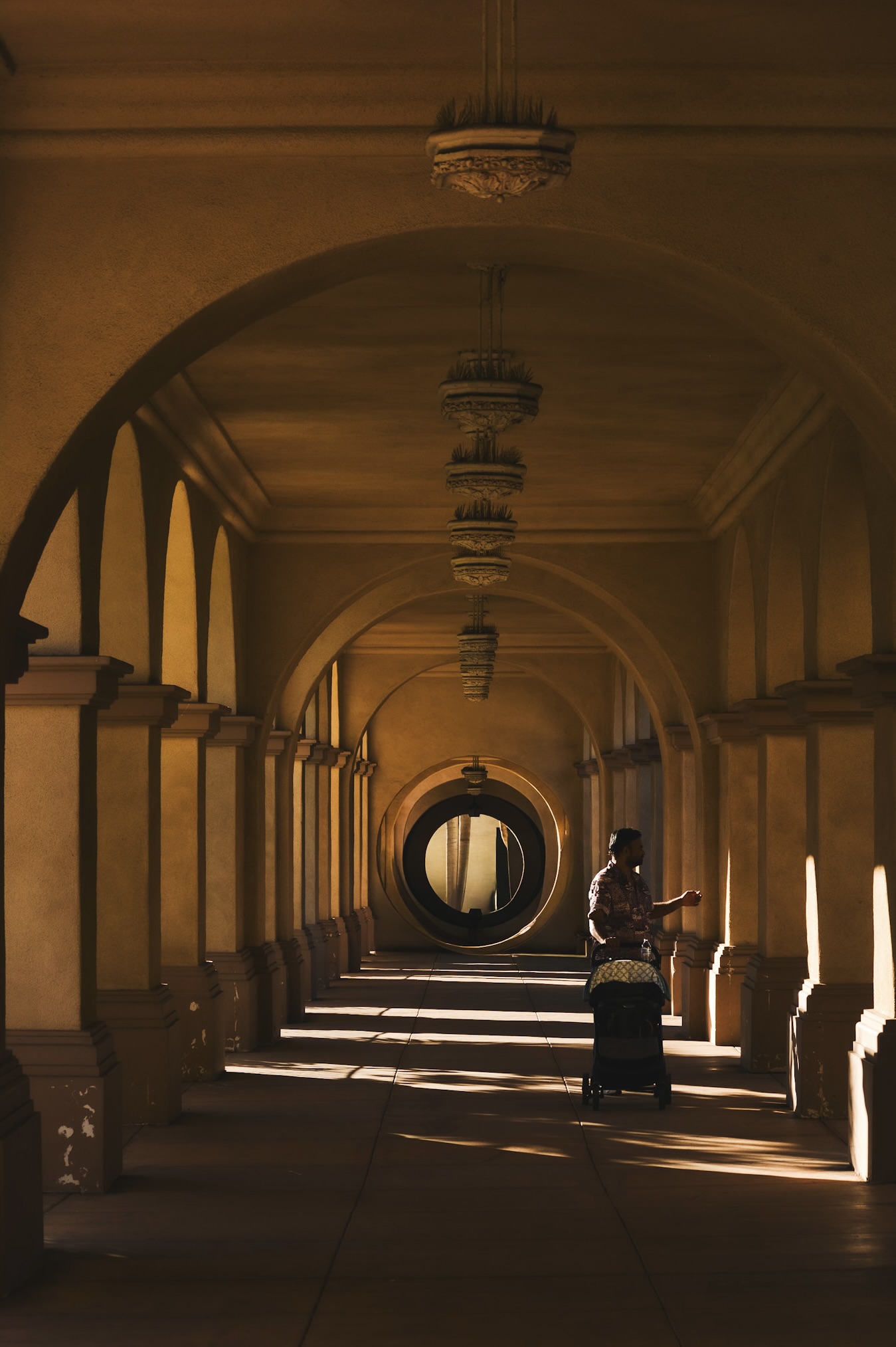 light through arches